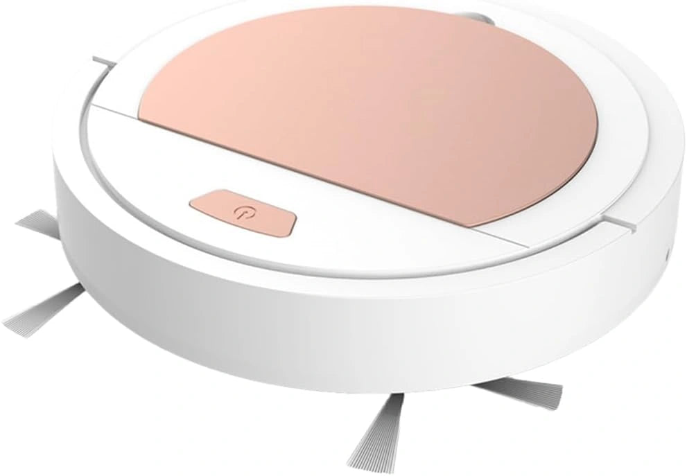 Aspirateur robot en polypropylène 6,5 cm plat, 2 en 1 Balayage et balayage Pompe à eau électronique, élimination efficace de la saleté