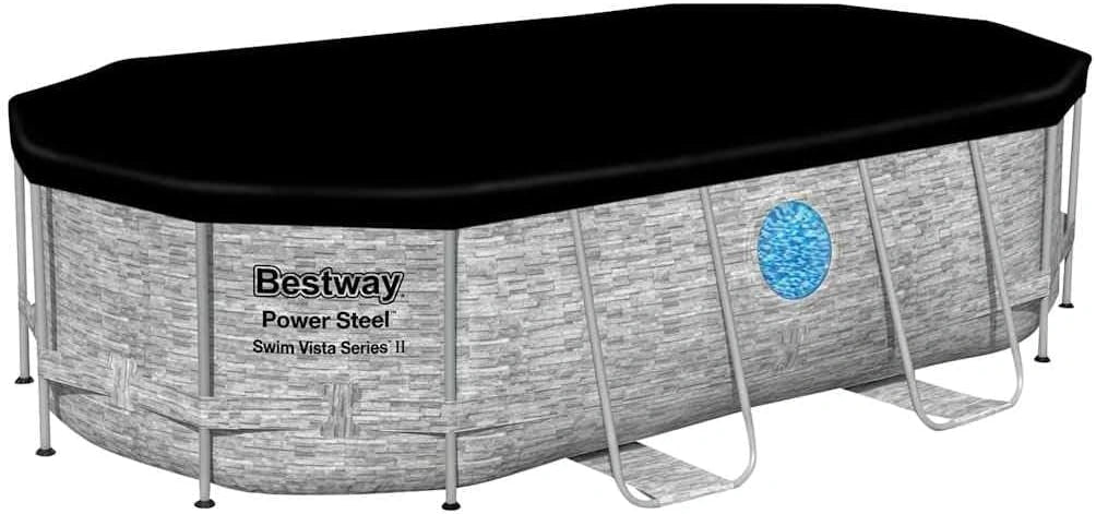 Bestway Ensemble de piscine Power Steel 427x250x100 cm, pompe