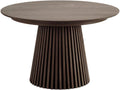 Table Extensible à 240 cm Pied Relief MDF Placage Chêne fumé - DUBLIN