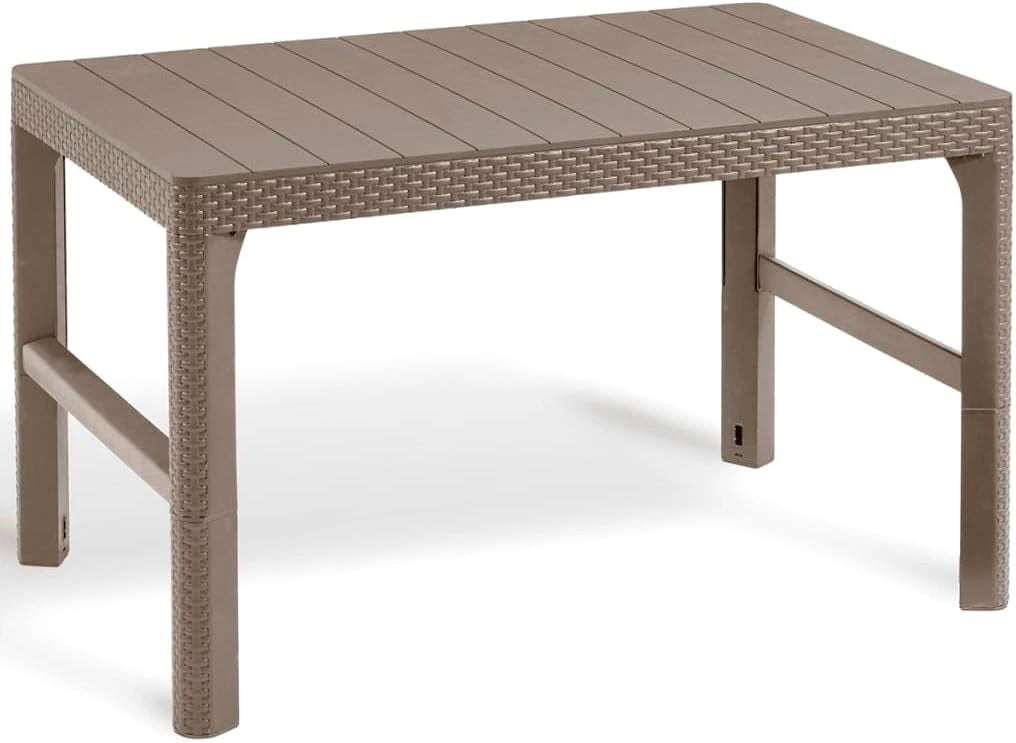 Keter Table de jardin Lyon Cappuccino, 116 cm, 71 cm, 40 cm