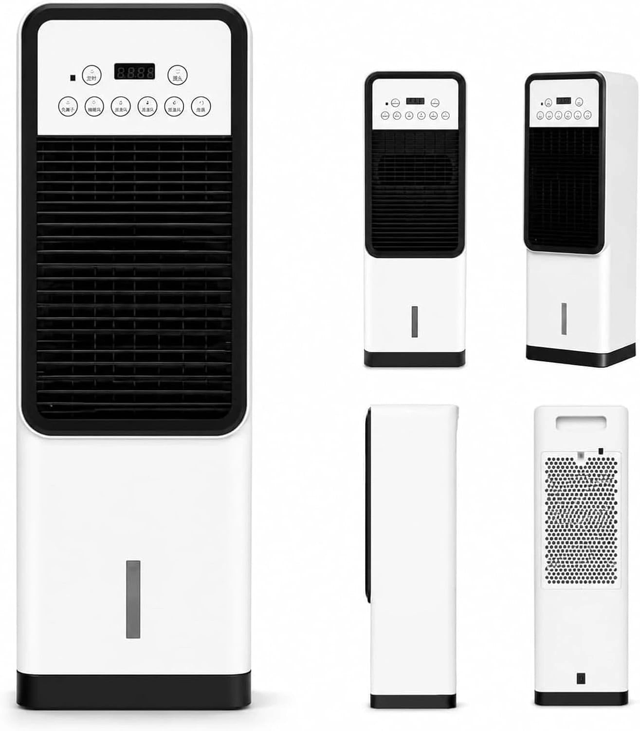 Climatiseur Mobile 12000 BTU avec Télécommande, Ventilateur sur roulettes pour Pièces jusqu'à 35 m², Refroidisseur d'air Portable
