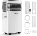 Climatiseur Mobile 7000 BTU avec tuyau d'évacuation, Climatiseur portable 4 en 1, Minuterie 24 heures, Pour pièces jusqu'à 25 m²