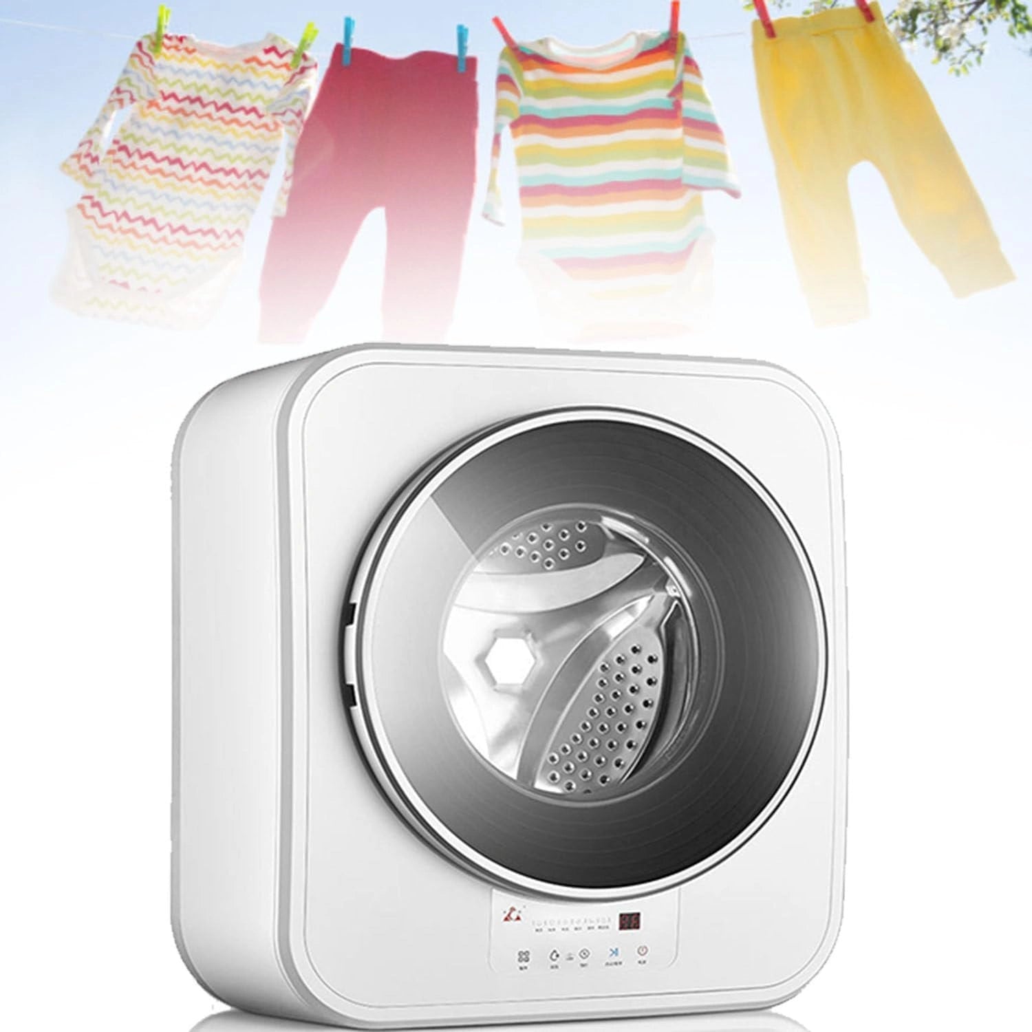 Lave-Linge Portable, Capacité Lavage 3kg, Mini Lave-Linge Mural, Convient pour La Machine Laver Voyage en Dortoir