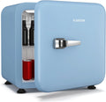 KLARSTEIN Audrey Evo 43 L Mini Frigo - Design Rétro, Blanc, Silencieux 40 dB, Thermostat Mécanique, Porte Réversible, Petit Frigo de Chambre, Bureau