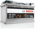 Bosch S5 A11 Batterie Auto 80 A/h - 800 A - Batterie 12 V, 315 x 175 x 190 mm - Pour Véhicules avec Récupération d'Énergie au Freinage, (-) (+)