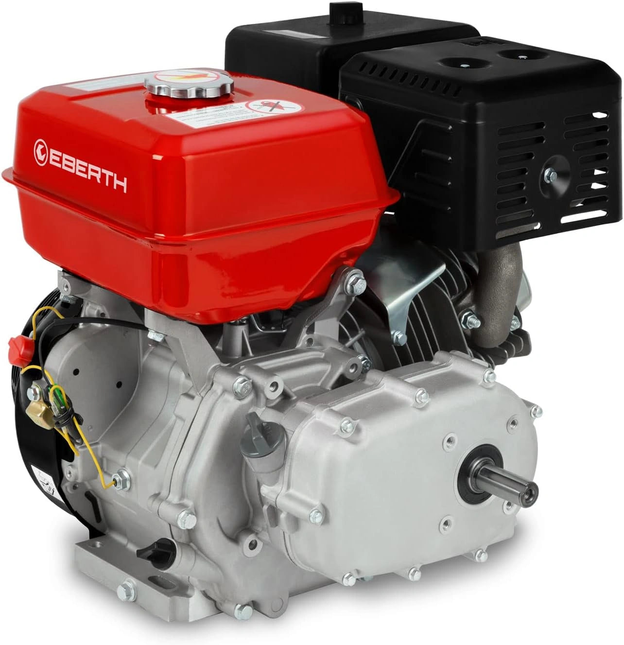 EBERTH Moteur Thermique à Essence 15 CV / 11,03 KW, Arbre de 22 mm Ø, 4 Temps, 1 Cylindre, 420 CC³, Moteur de Kart avec Embrayage à Bain d'huile