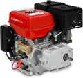 EBERTH Moteur Thermique à Essence 15 CV / 11,03 KW, Moteur de Kart 4 Temps avec Embrayage à Bain d'huile, Arbre de 22 mm Ø, Batterie 17 ah 12 V