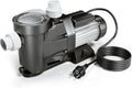 Wiltec Pompe piscine 1500 W, Débit 33600 l/h, Hauteur refoulement 18 m, Pool Whirlpool Bain remous Jardin