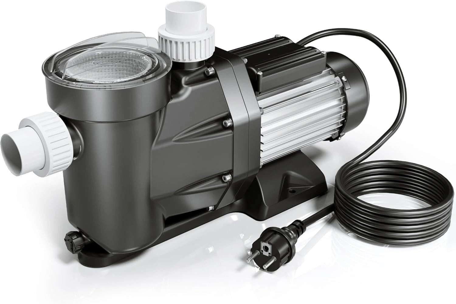 Wiltec Pompe piscine 1500 W, Débit 33600 l/h, Hauteur refoulement 18 m, Pool Whirlpool Bain remous Jardin