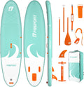 FBSPORT Planche de Surf Paddle Gonflable Adulte/Ados Stand up Paddle 335 cm Paddle Board avec Pagaie Réglable, Randonnée et Fitness sur Lacs, Pompe
