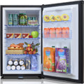 SMETA Frigo Camping Car, Noir, 50 L Frigo 12 V 220 V, 0-10°C, Réfrigérateur Caravane avec Serrure, Van Aménagé Fourgon, pour Chambre, Hôtel, Bureau