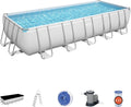 Power Steel 21' x 9' x 52' Rectangular ensemble piscine, 240 V