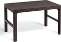 Keter Lyon table de jardin élégante, 2 en 1, 116 x 71 cm, résistante aux intempéries, réglable en hauteur, balcon et terrasse, robuste et durable