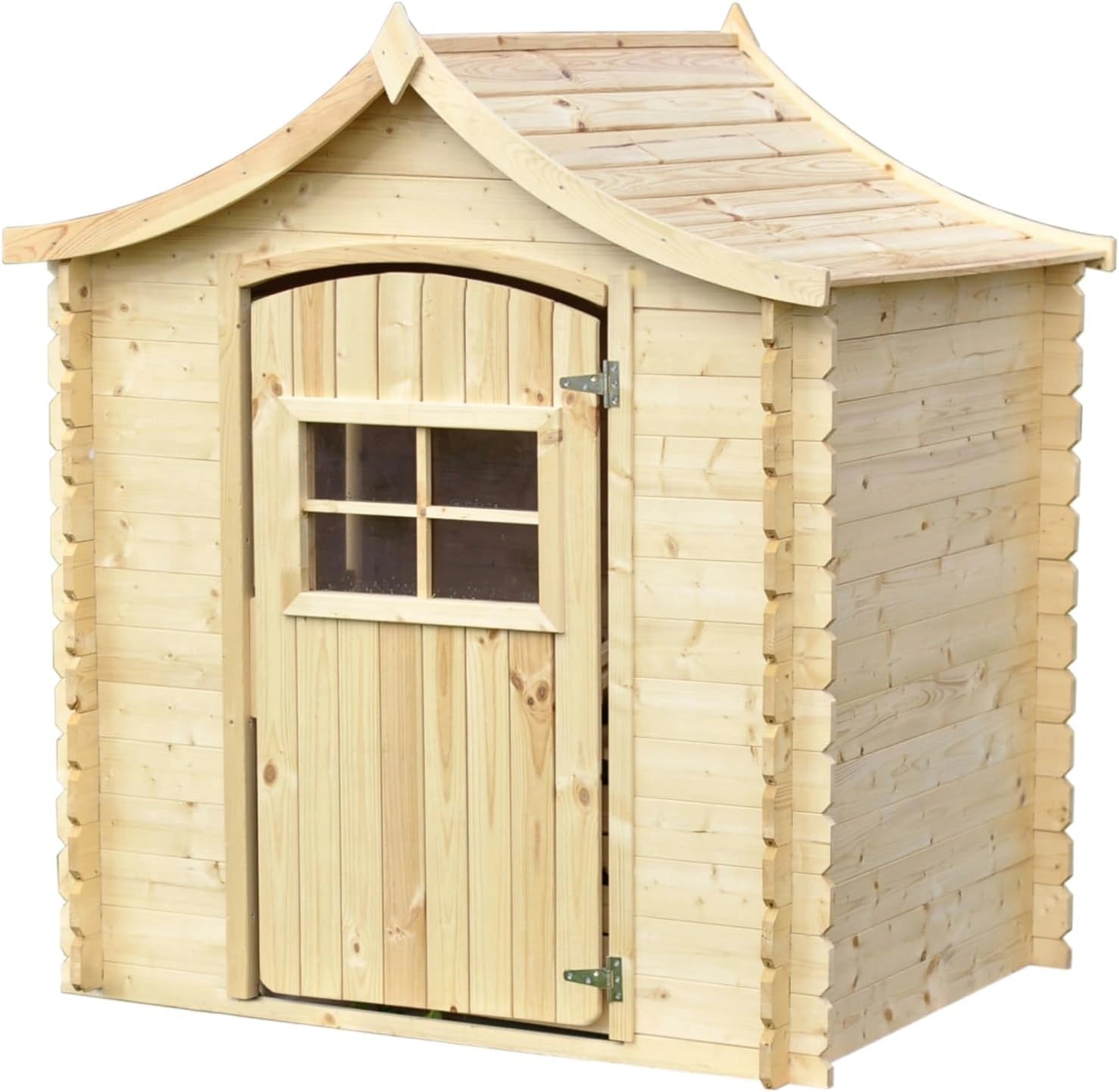 Maison en Bois pour Enfants sans Plancher- Maison de Jeux pour l'extérieur 112x146xH152 cm/1.1m2 - Jardin Enfant - Maison d'été extérieure