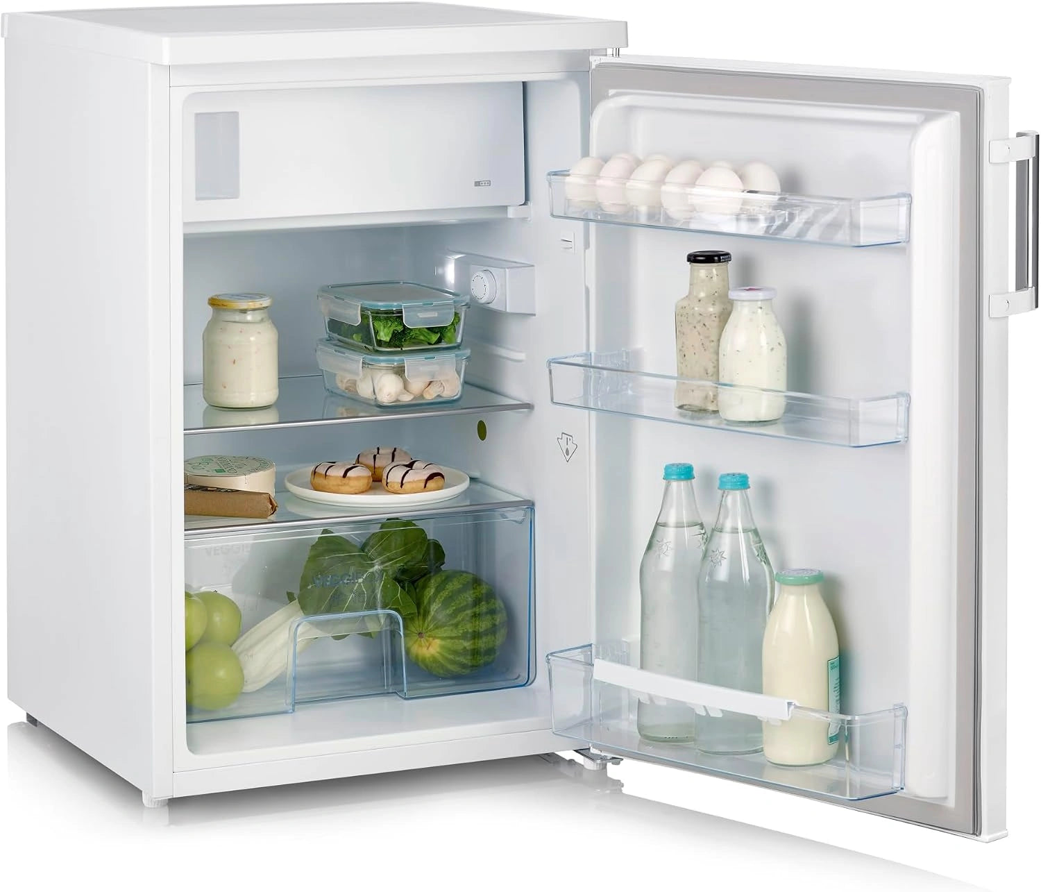 SEVERIN Réfrigérateur Table Top, Classe C, Blanc, Réfrigérateur compact de largeur 56 cm, Volume: 120 Litres, 87 kWh/an, 37 dB, TKS 8847