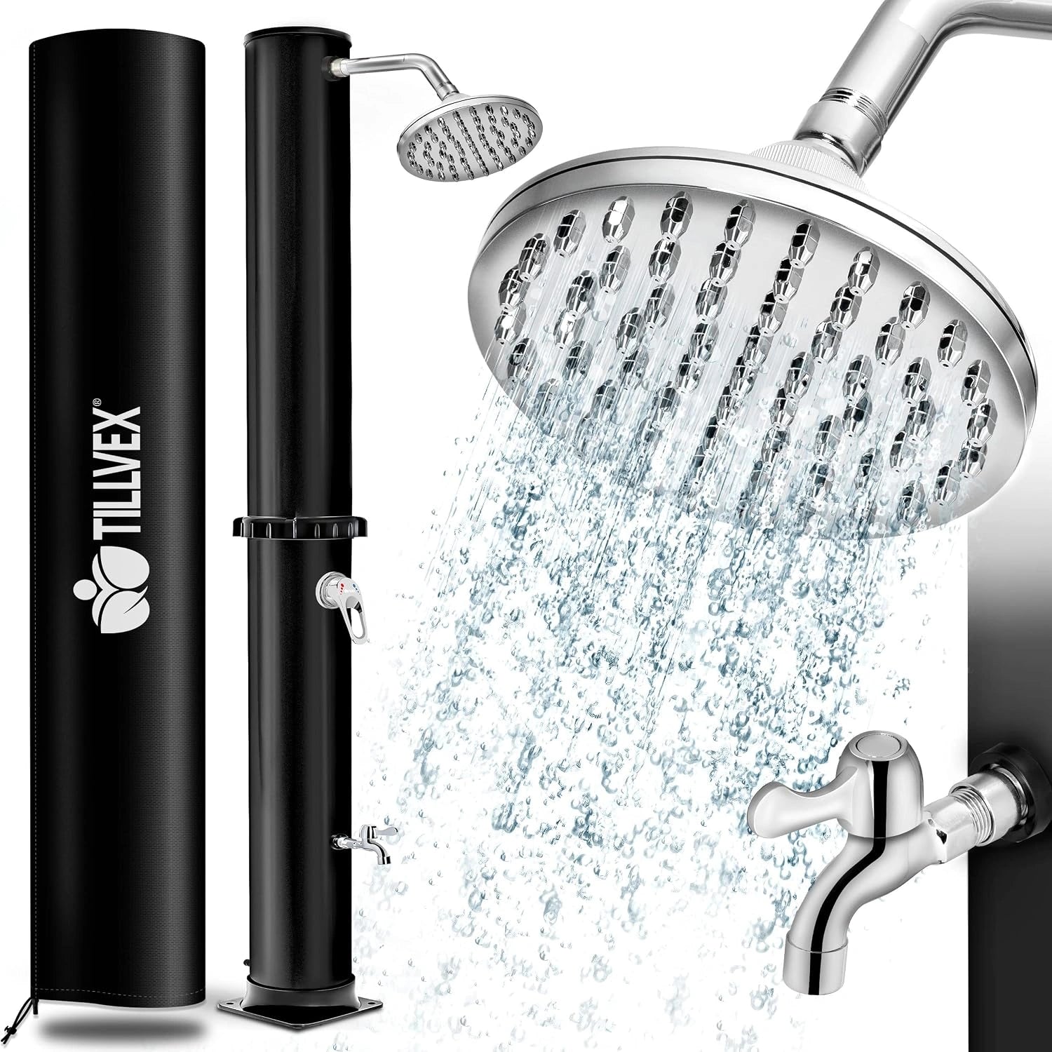 tillvex Douche Solaire 20 litres - Housse de Protection